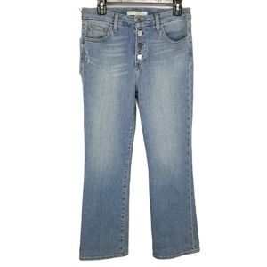 Joe's Flawless High Rise Button Fly Cropped Boot